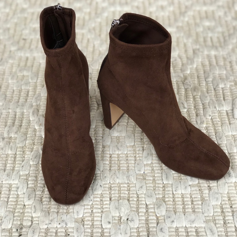 Dolce Vita Brown Suede Ankle Booties